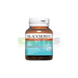 BlackMores Fish Oil 1000  mg. แบลคมอร์ส น้ำมันปลา 1000มก. บรรจุ 80 เม็ด 